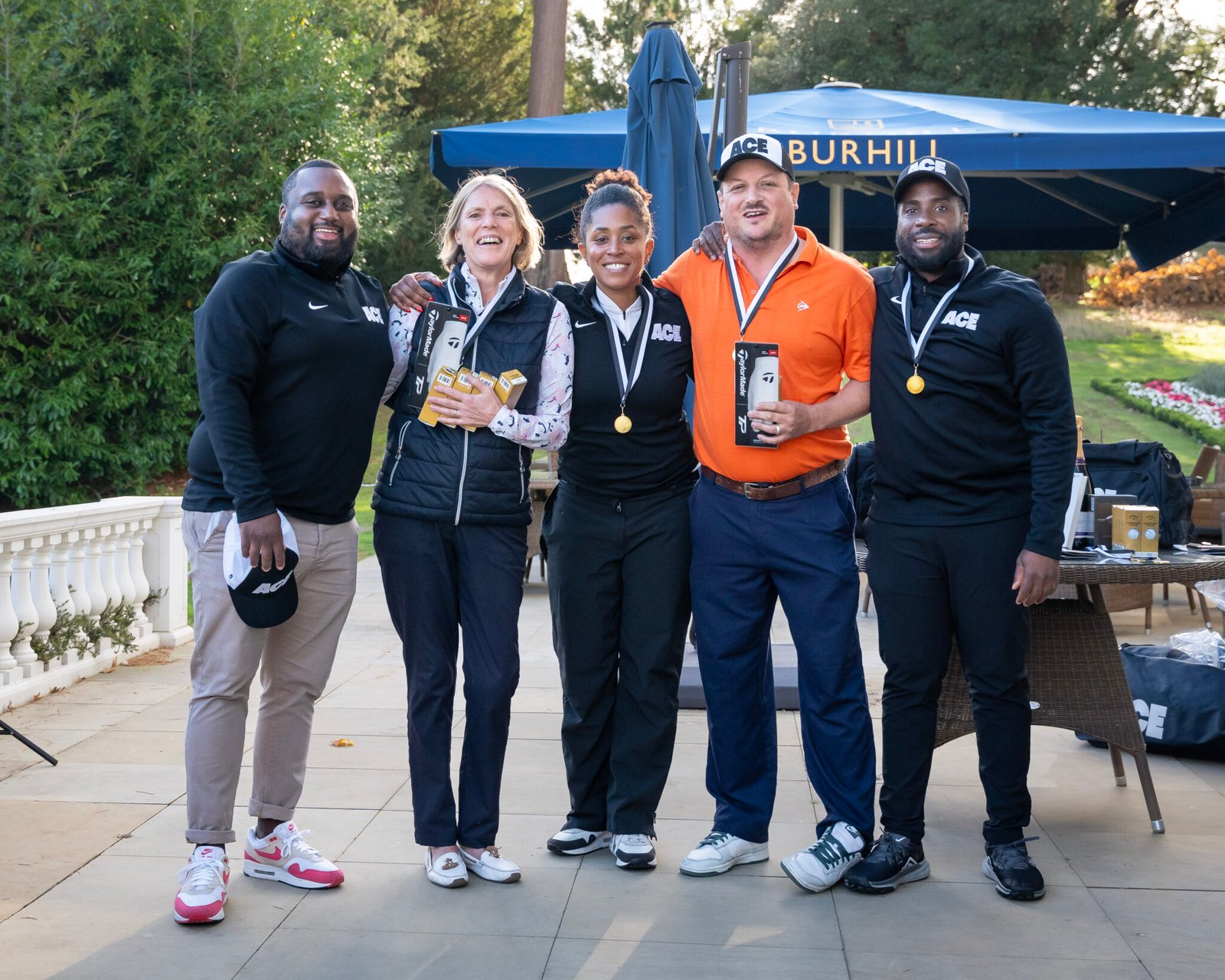 ACE team at golf course