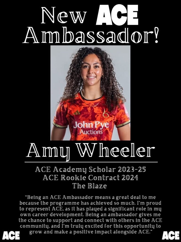 image of Amy Wheeler the new ACE ambassador