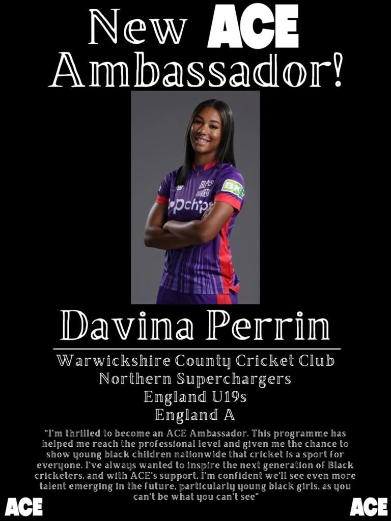 image of Davina Perrin the new ACE ambassador